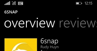 6snap in the Windows Phone