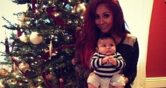 Snooki and her son Lorenzo, born in August 2012