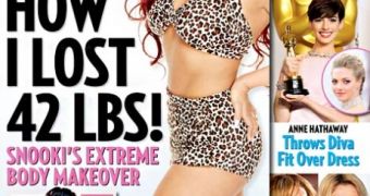 Snooki shows off her post-pregnancy body makeover on the cover of weekly