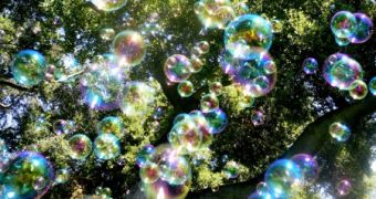 Soap bubbles are used to investigate extreme weather conditions