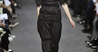 A long black lace dress can always make the difference