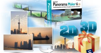 Stitch photos and videos into panoramas, 3D support included