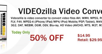 Softpedia Exclusive Discount: 50% Off VIDEOzilla