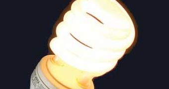 Image of a fluorescent light bulb