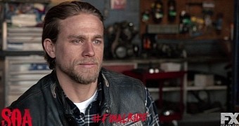 Charlie Hunnam as Jax Teller in the final season of "Sons of Anarchy" on FX