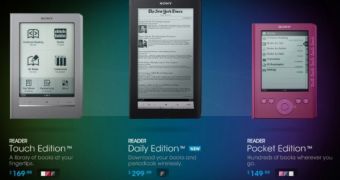 Sony lowers prices of its e-readers
