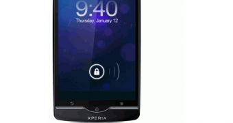 Sony-branded Xperia smartphone