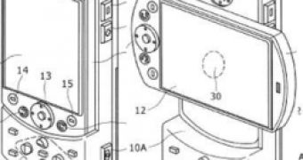 The sketch for sony Ericsson's PSP phone