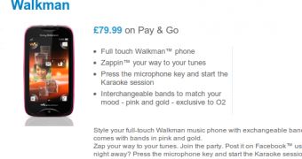 Sony Ericsson Mix Walkman at O2 UK