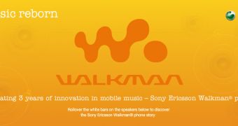 Sony Ericsson's Walkman mini website