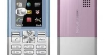 Sony Ericsson T280 in blue and pink