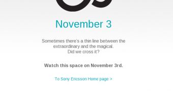 Sony Ericsson announcement on November 3