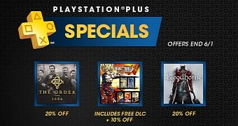 PlayStation Plus Specials splash page