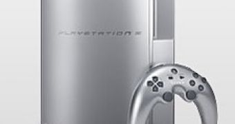 Silver PS3 console - Force Feed-Back equipped controller