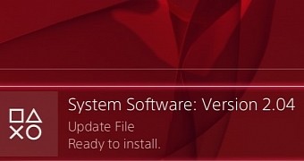 Sony PlayStation 4 Firmware 2.04 Notification