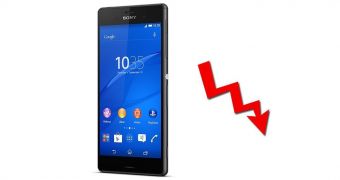 Sony mobile sales are going down the drain