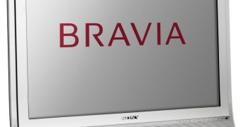 The new Sony Bravia - angle view