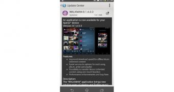 Sony WALKMAN app (screenshot)