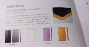 Allegedly leaked Sony Xperia A2