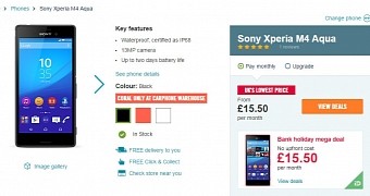 Sony Xperia M4 Aqua Goes on Sale, but Only with Carrier Contracts