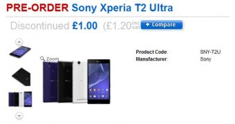 Sony Xperia T2 Ultra page