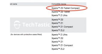 Sony Xperia Tablet Z3 Compact with 8-Inch Screen Tipped for IFA 2014