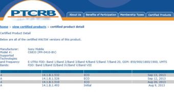 Firmware 14.1.B.1.532 certification