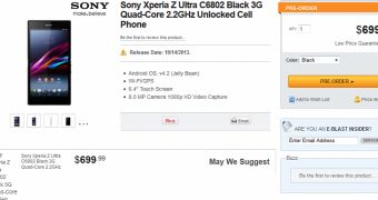 Sony Xperia Z Ultra at Newegg