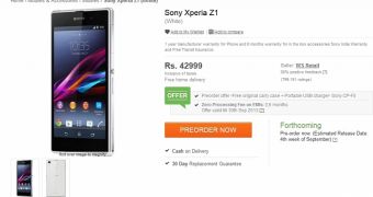 Sony Xperia Z1 at Flipkart