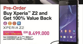 Sony Xperia Z2 pre-order offer