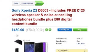 Sony Xperia Z2 at Clove UK