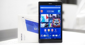 Sony Xperia Z3 Tablet Compact frontal view