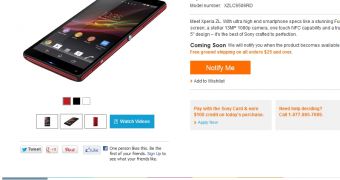 Xperia ZL confirmed for the US