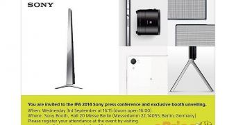 Sony's IFA 2014 press invite leaks