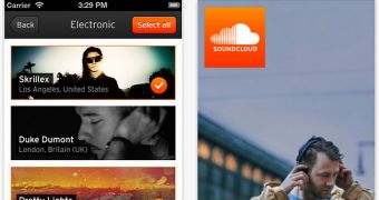 SoundCloud iOS app screenshots