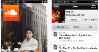 SoundCloud iOS app screenshots
