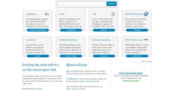 SourceForge premiers new HTML5 & CSS3 interface