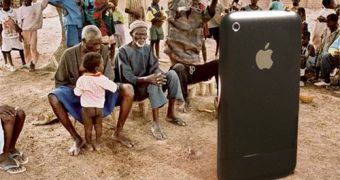 iPhone in Africa - an artist's interpretation