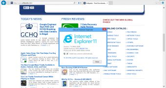IE11 is the latest browser version released by Microsoft