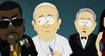 Kim Kardashian and Kanye West make an appearance in the lastest episode of "South Park""