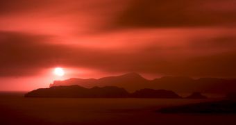 Red mist above Mallorca