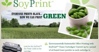 SoyPrint cartridges are based on soy beans