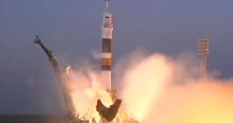 Soyuz Launches with Three Astronauts Bound for the ISS, the Last Canadian for Seven Years