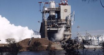 The Stennis Space Center has rich history of testing engines. The test fire of the engines currently on the shuttles is seen here
