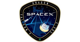 The patch for SpaceX's CRS-3 resupply mission to the ISS, scheduled for launch on March 30, 2014