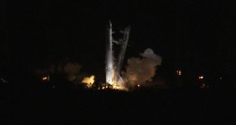 Falcon 9 at its CCAFS launch pad