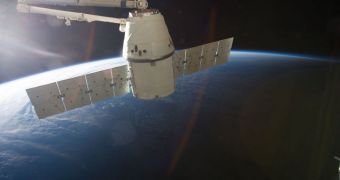 Dragon berthed to the ISS during its second resupply mission