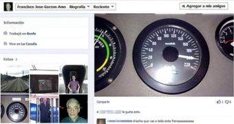 Spanish train conductor Francisco Jose Garzon posts about speeding