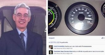 Train conductor Francisco Jose Garzon boasts about speeding on Facebook