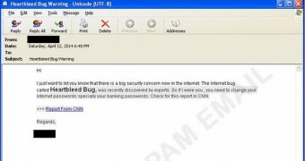 Spam Emails Lure Users to Malicious Site by Promising CNN Article About Heartbleed